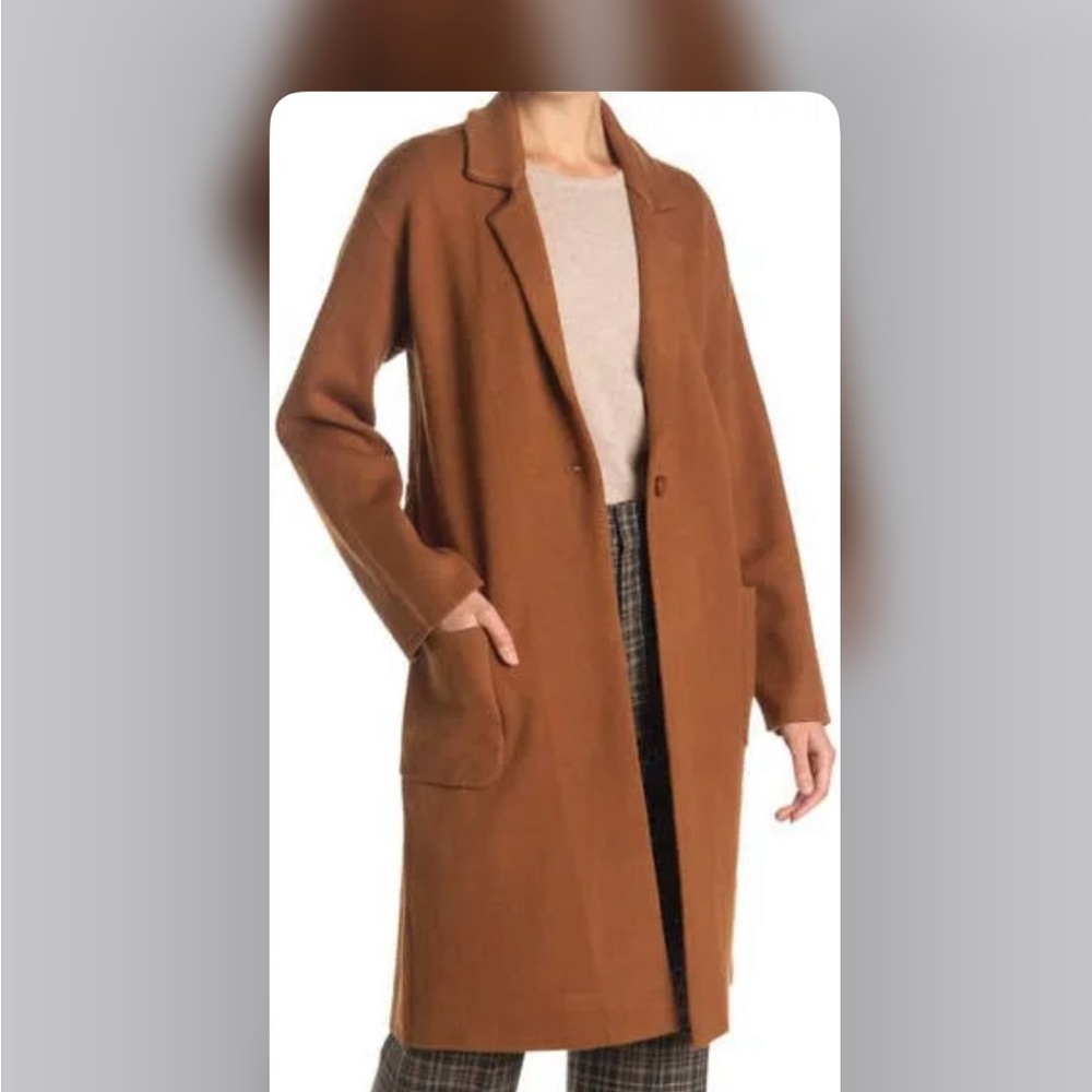 T Tahari Tan Sweater Coat -NEW